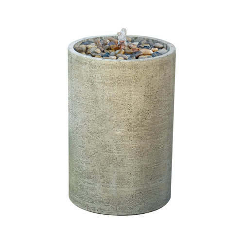 August Grove® Evita Concrete Pebble Fountain Wayfair